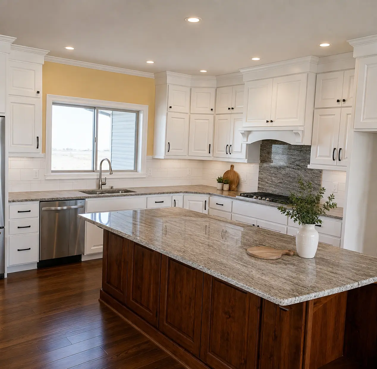 Finished cabinet installation presentation based on Signature Finish Carpentry project work